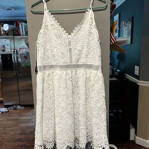 Express White Lace Dress